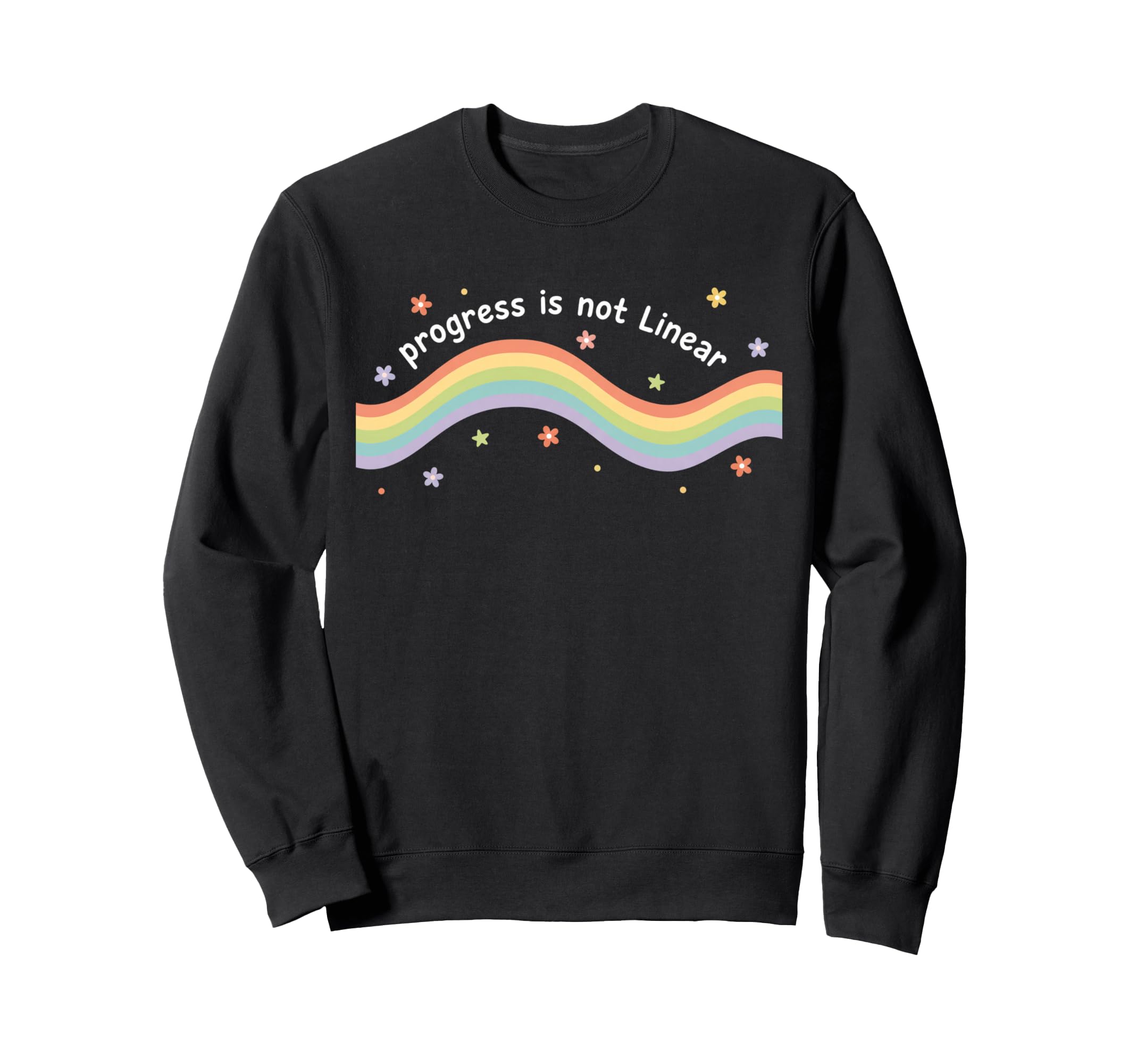 Teacher Progress Is Not Linear Sweatshirt - Fun Novelty Design Unisex - T-Shirt, Sweatshirt, Hoodie