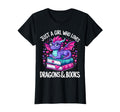 Just Who Loves Dragons And Books Reading T-Shirt - Unique Graphic Unisex - T-Shirt, Sweatshirt, Hoodie