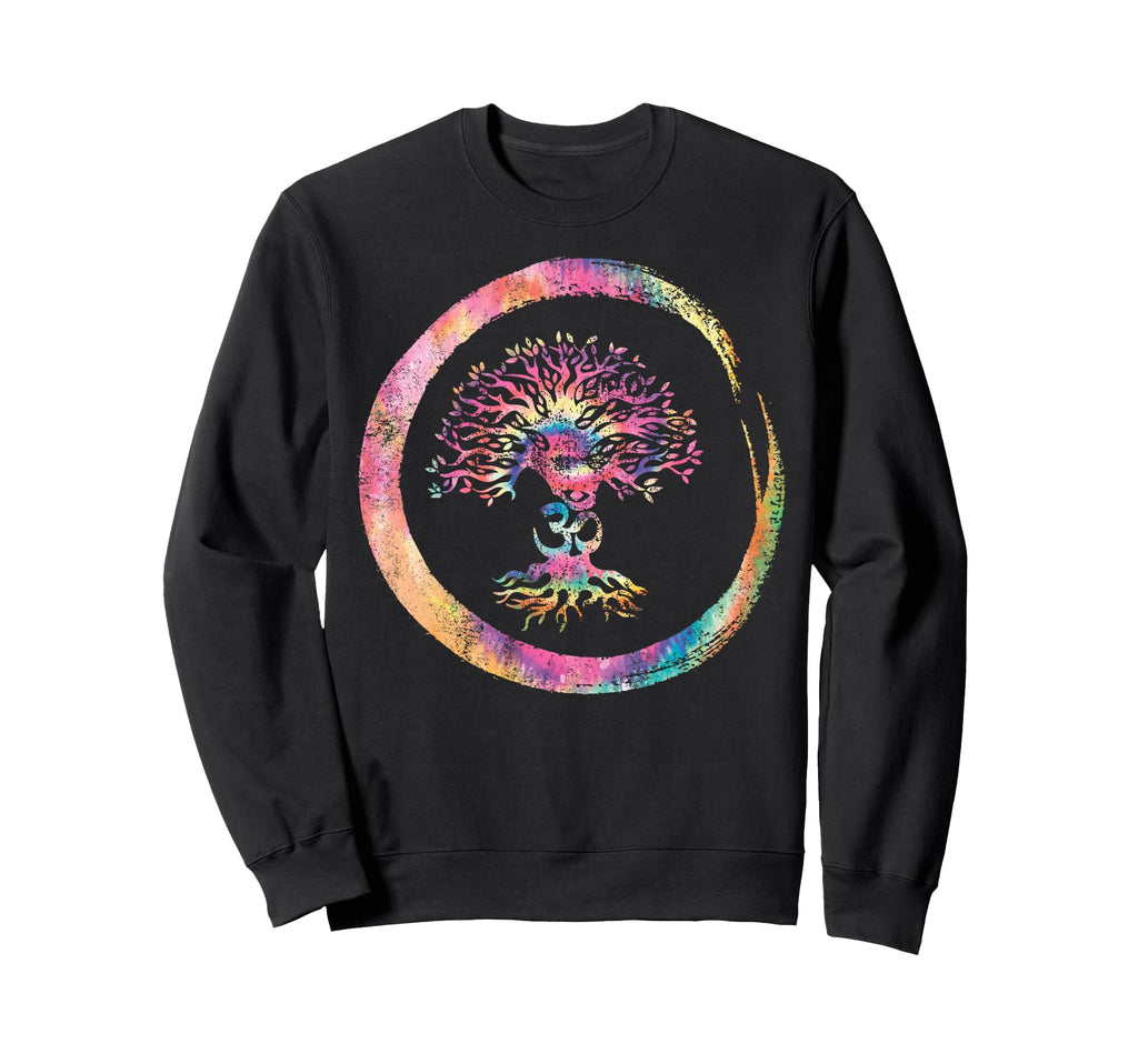 Sacred Yoga Tree Meditation Om Sweatshirt - Streetwear Style Men Women - T-Shirt, Sweatshirt, Hoodie