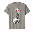 Giraffe Face Book Nerd Animal Gifts T-Shirt - Minimalist Print Unisex - T-Shirt, Sweatshirt, Hoodie