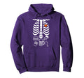 Beer Belly Skeleton Pregnancy Couples Hoodie - Custom Art Print Men Women - T-Shirt, Sweatshirt, Hoodie