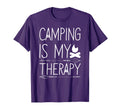 Camping Is My Therapy Camper Campfire T-Shirt - Trendy Graphic Unisex - T-Shirt, Sweatshirt, Hoodie