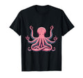 Meditation Octopus Yoga Pose Relaxing T-Shirt - Custom Art Print Unisex - T-Shirt, Sweatshirt, Hoodie