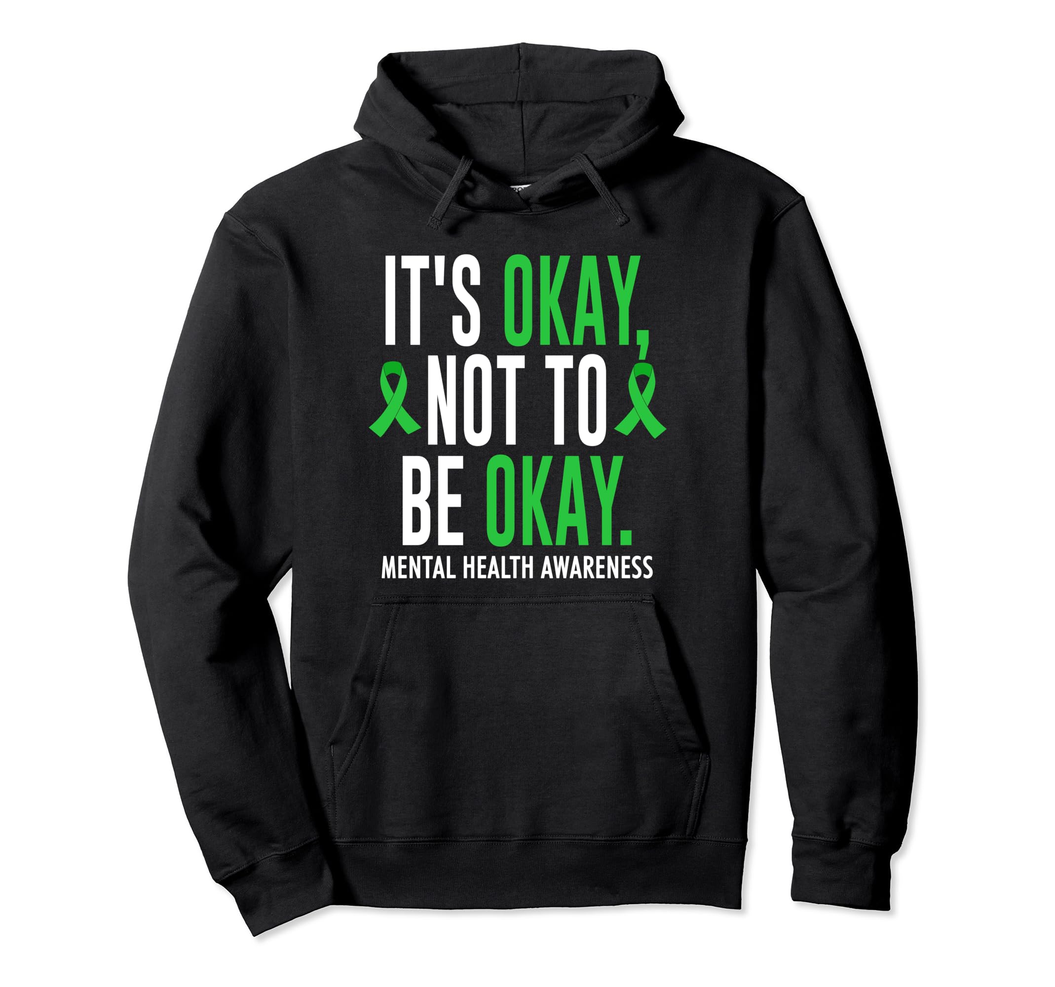 Its Okay To Not Be Okay Mental Health Hoodie - Minimalist Print for Adults - T-Shirt, Sweatshirt, Hoodie