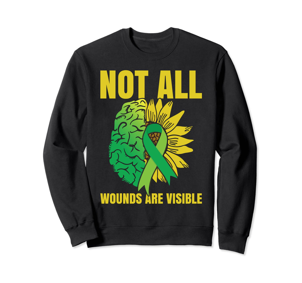 Sunflower Mental Health Sweatshirt - Fun Novelty Design for Adults - T-Shirt, Sweatshirt, Hoodie
