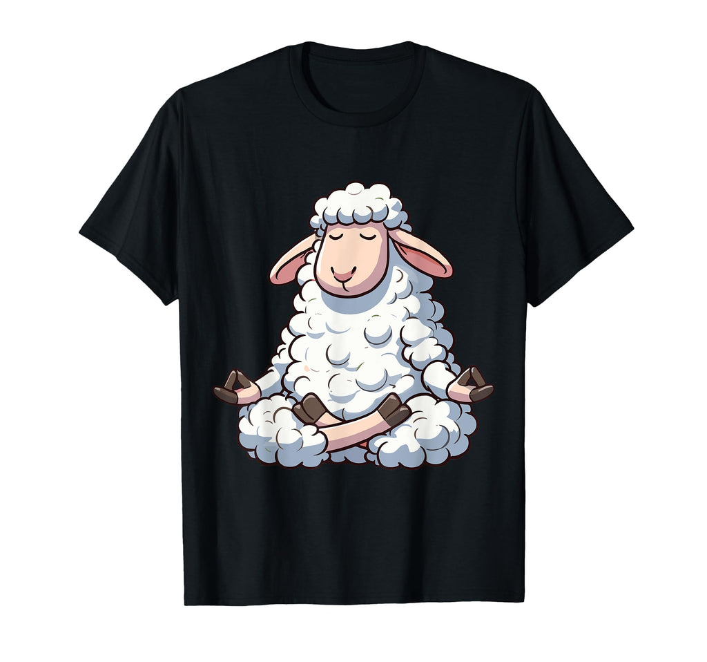 Meditation Sheep Yoga Pose Relaxing T-Shirt - Trendy Graphic Men Women - T-Shirt, Sweatshirt, Hoodie