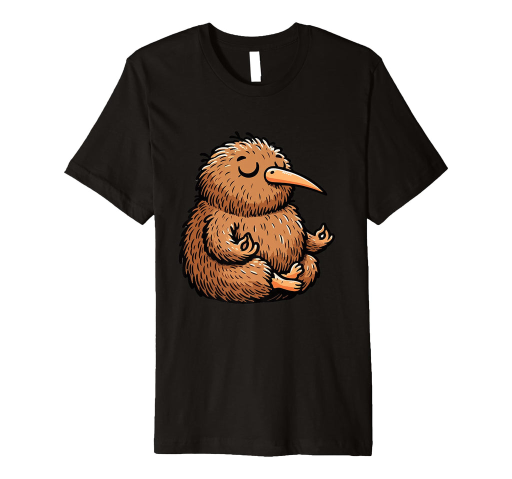 Meditation Kiwi Bird Yoga Pose Relaxing T-Shirt - Trendy Graphic Unisex - T-Shirt, Sweatshirt, Hoodie