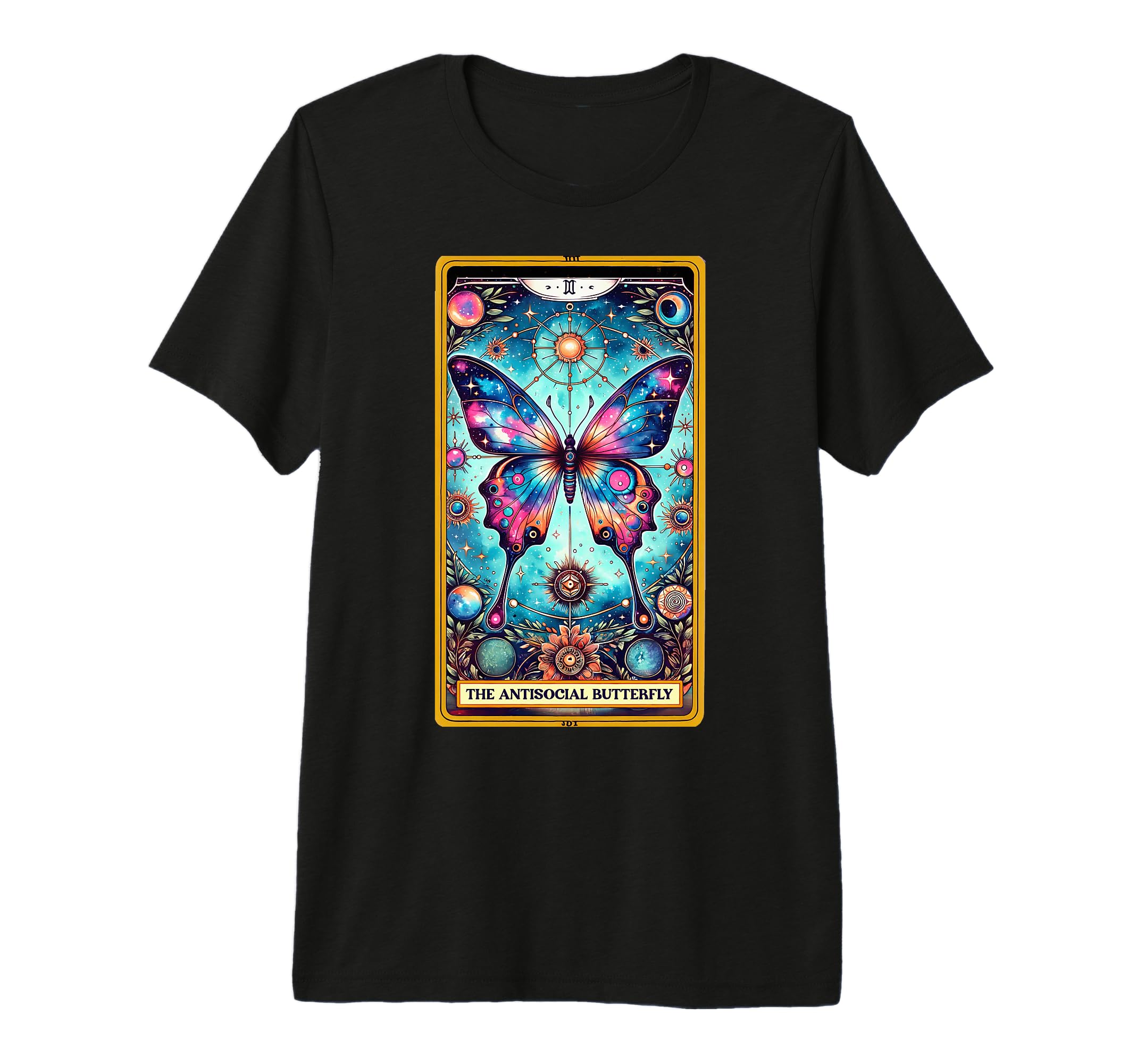 Anti Social Butterfly Tarot Card T-Shirt - Minimalist Print for Adults - T-Shirt, Sweatshirt, Hoodie