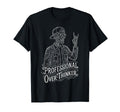 Professional Overthinker Skeleton Funny T-Shirt - Minimalist Print Unisex - T-Shirt, Sweatshirt, Hoodie