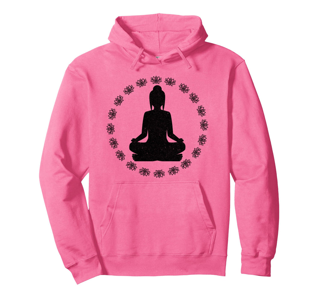Yoga Spiritual Meditation Pose Lotus Hoodie - Novelty Apparel for Adults - T-Shirt, Sweatshirt, Hoodie