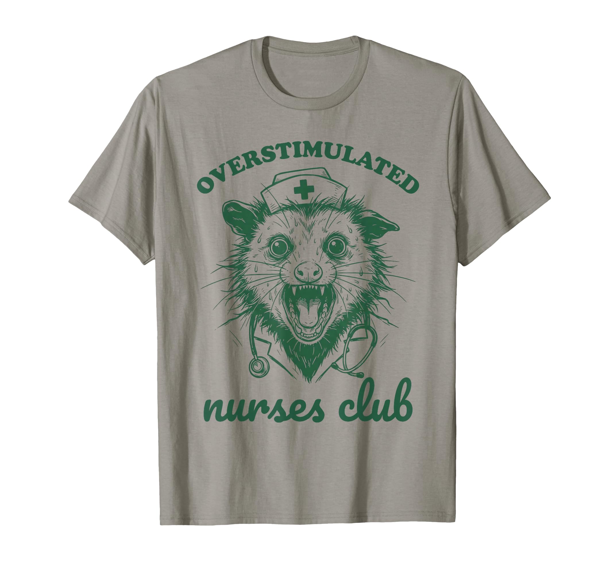 Overstimulated Nurses Club Funny T-Shirt - Novelty Apparel Men Women - T-Shirt, Sweatshirt, Hoodie