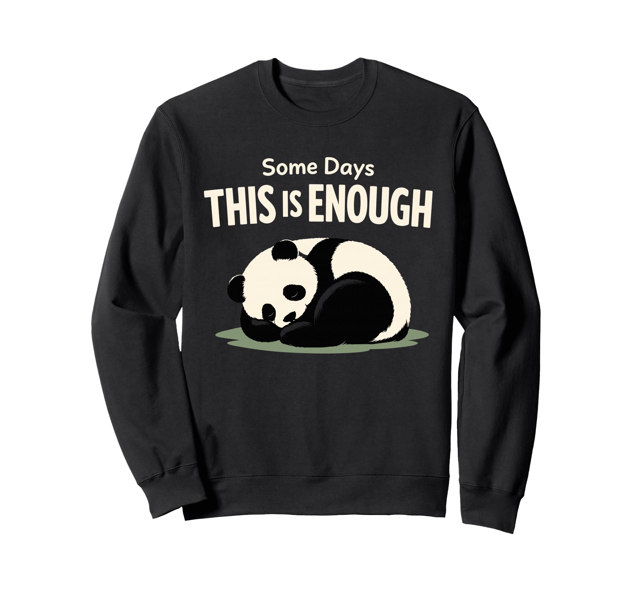 Sleepy Panda Burnout Recovery Sweatshirt - Minimalist Print Men Women - T-Shirt, Sweatshirt, Hoodie