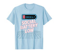Error 6 7 Social Battery Low Slang T-Shirt - Aesthetic Graphic for Adults - T-Shirt, Sweatshirt, Hoodie