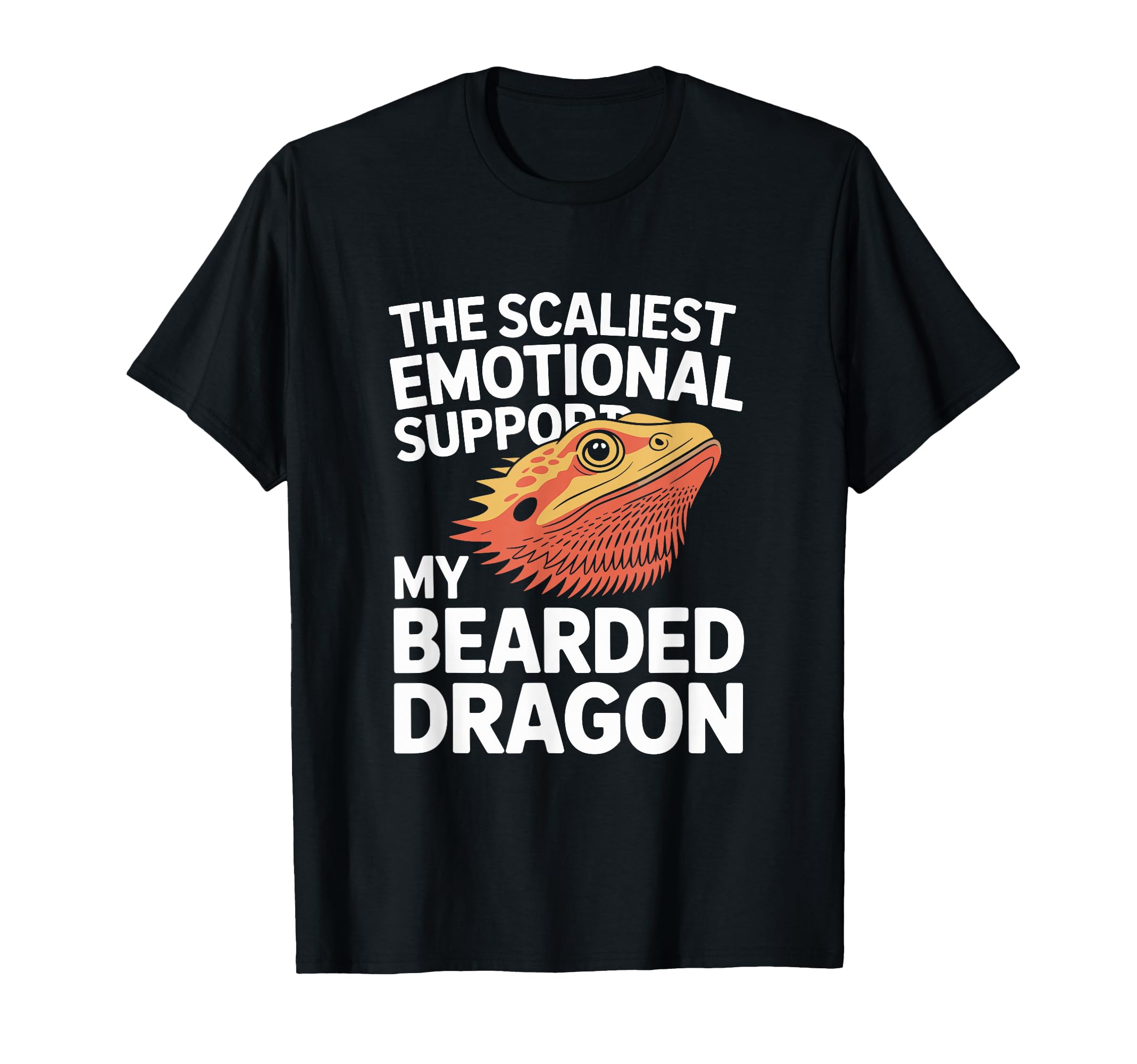 Emotional Support Bearded Dragon Sweatshirt - Custom Art Print for Adults - T-Shirt, Sweatshirt, Hoodie