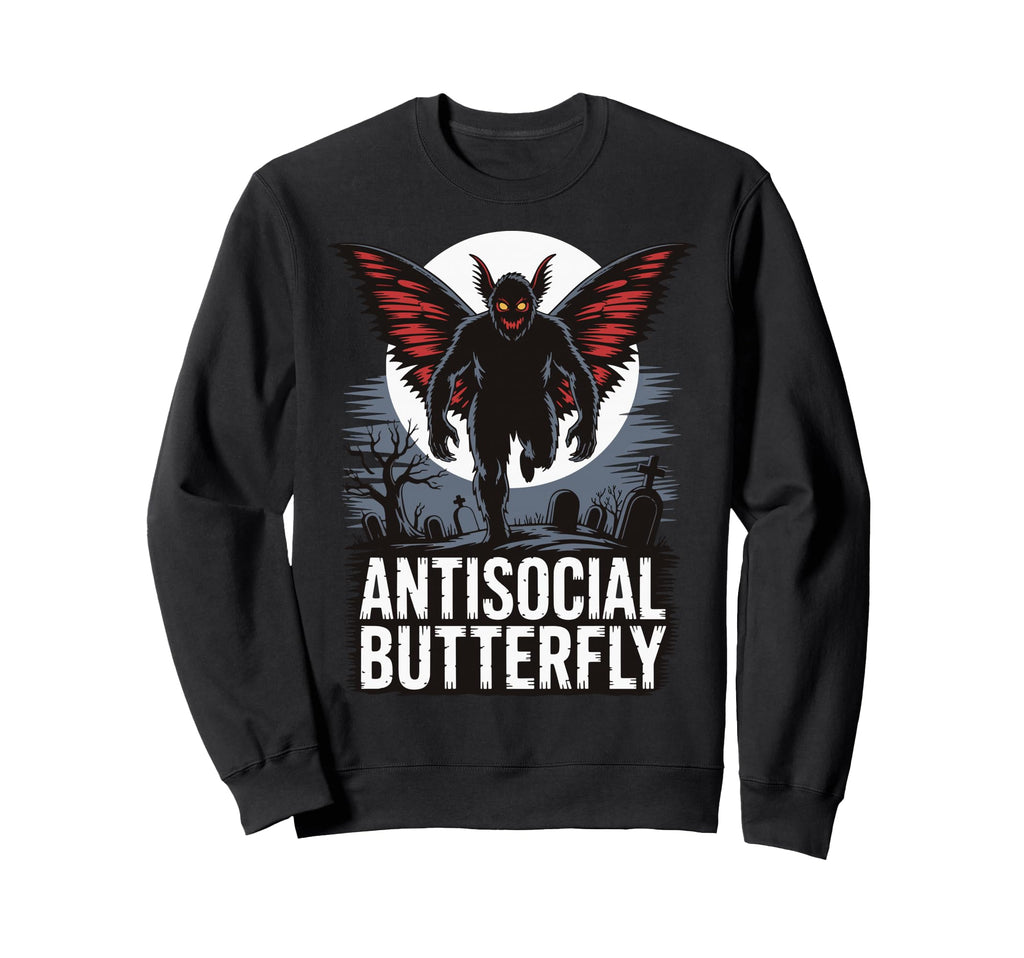 Cryptid Cryptozoology Mothman Sweatshirt - Streetwear Style Men Women - T-Shirt, Sweatshirt, Hoodie