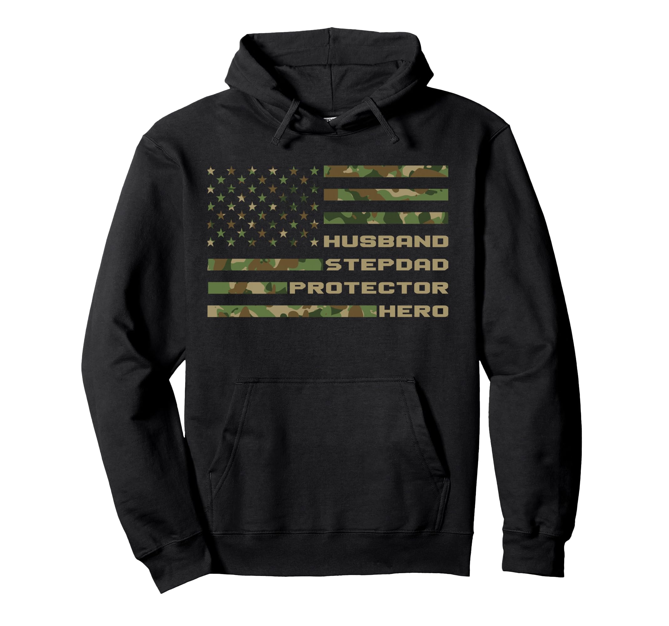 Husband Stepdad Protector Hero Fathers Hoodie - Novelty Apparel Men Women - T-Shirt, Sweatshirt, Hoodie