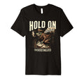 Hold Partner Im Overstimulated Cowboy T-Shirt - Minimalist Print Unisex - T-Shirt, Sweatshirt, Hoodie