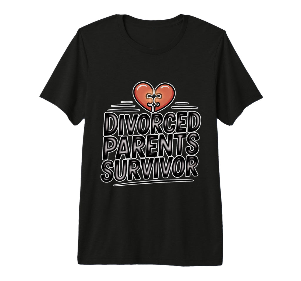 Divorced Parents Survivor Child Healing T-Shirt - Custom Art Print Unisex - T-Shirt, Sweatshirt, Hoodie