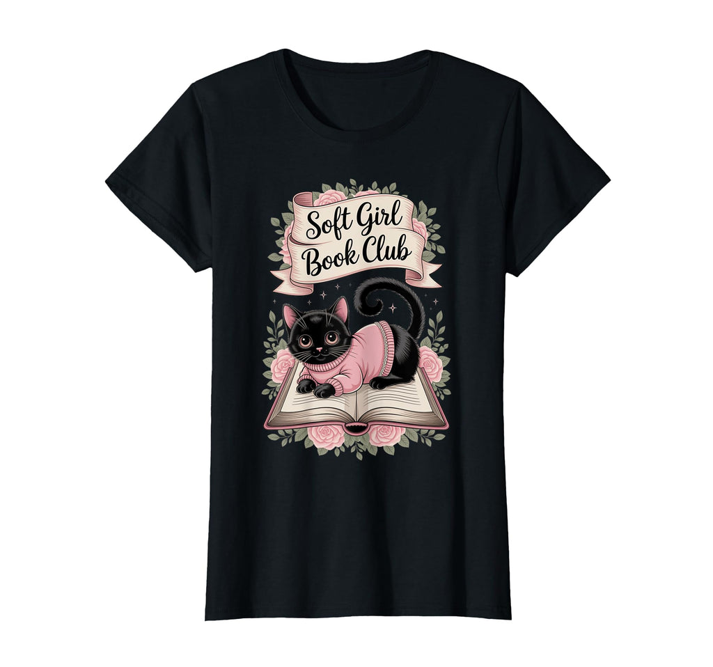 Womens Soft Book Club Aesthetic T-Shirt - Casual Everyday Wear Unisex - T-Shirt, Sweatshirt, Hoodie