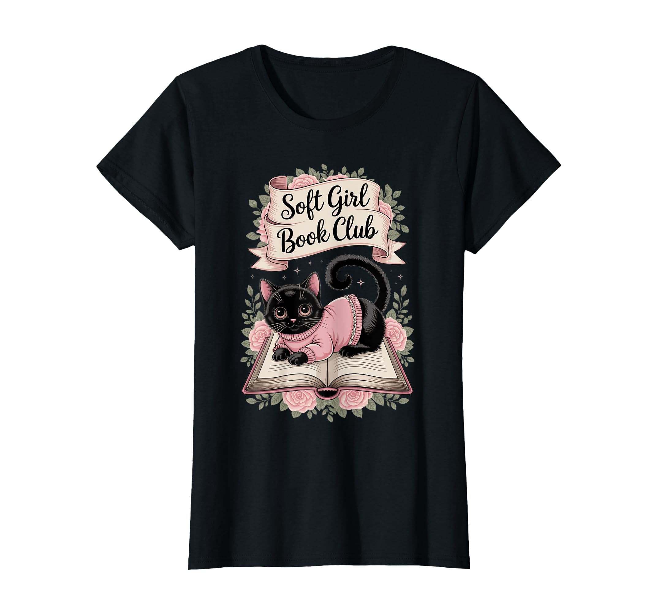 Womens Soft Book Club Aesthetic T-Shirt - Casual Everyday Wear Unisex - T-Shirt, Sweatshirt, Hoodie