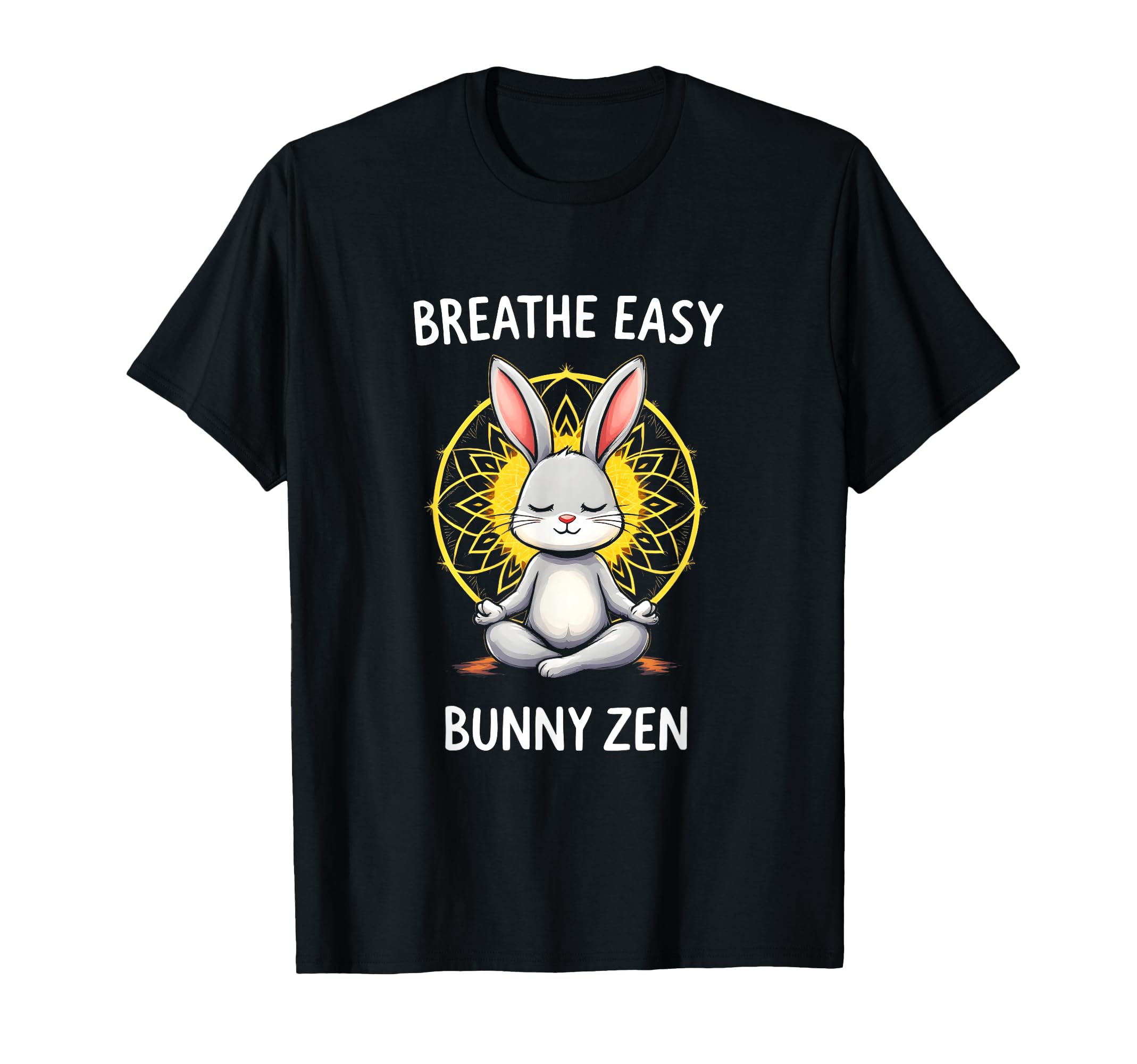 Fitness Bunny Lovers Mindful Yoga T-Shirt - Aesthetic Graphic for Adults - T-Shirt, Sweatshirt, Hoodie