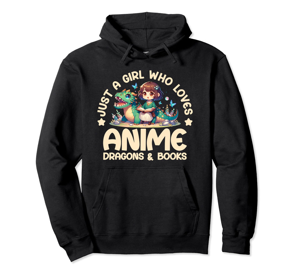 Just Who Loves Anime Dragons And Hoodie - Aesthetic Graphic Men Women - T-Shirt, Sweatshirt, Hoodie