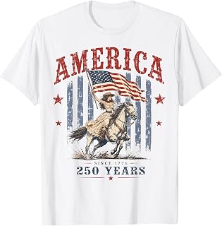 America 250 Years Patriotic Cowgirl 4th July for Girl Women T-Shirt Unisex T-shirt, Sweatshirt, Hoodie, Long Sleeve Tee - T-Shirt, Sweatshirt, Hoodie