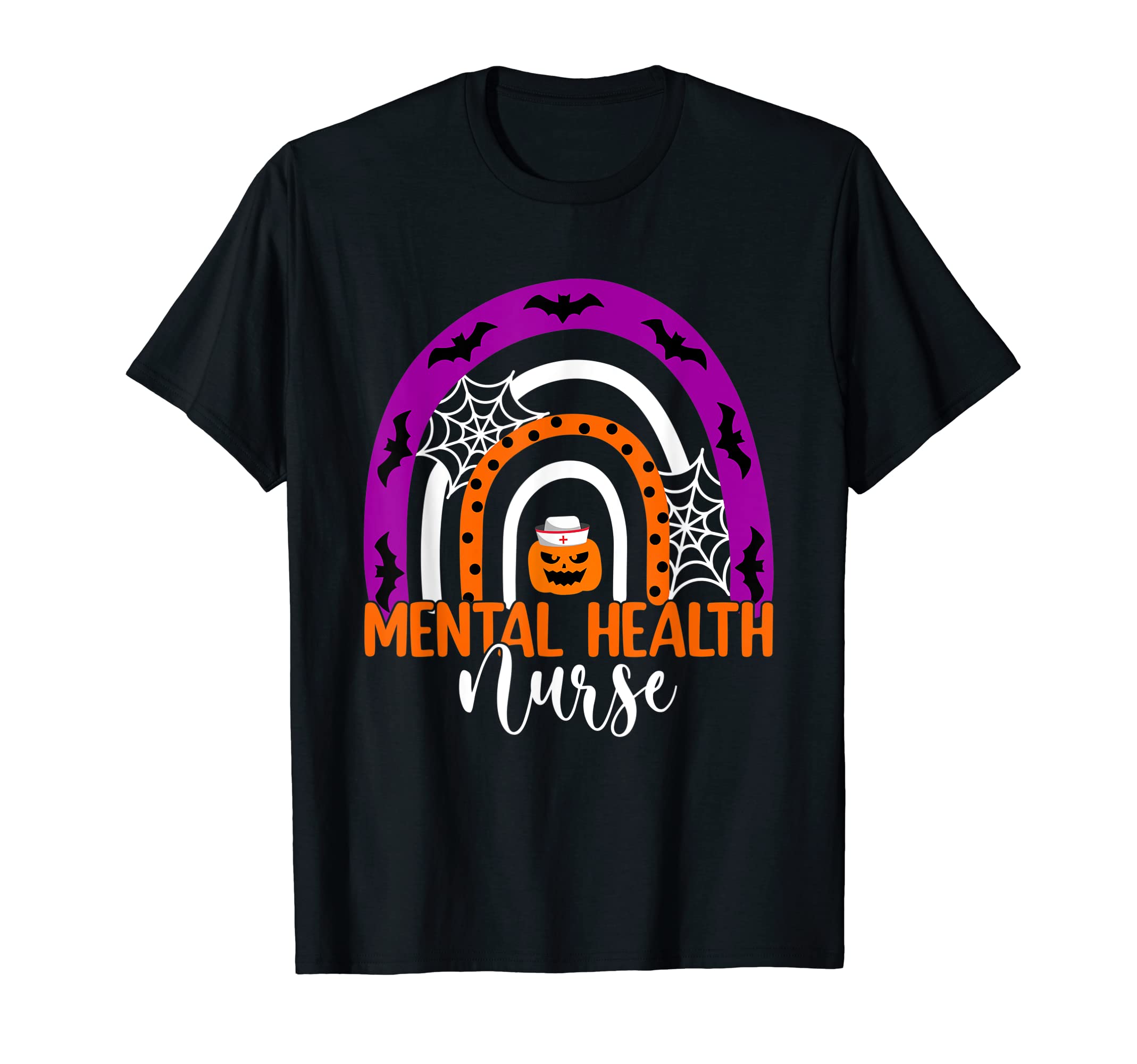 Mental Health Nurse Halloween T-Shirt - Minimalist Print for Adults - T-Shirt, Sweatshirt, Hoodie