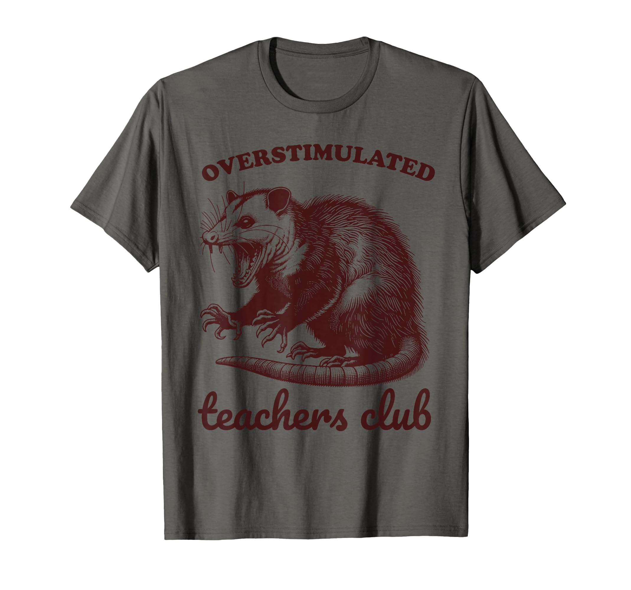 Overstimulated Teachers Club T-Shirt - Casual Everyday Wear Men Women - T-Shirt, Sweatshirt, Hoodie
