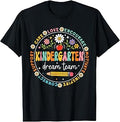 Retro Groovy Kindergarten Teacher Team Back to School Womens T-Shirt Unisex T-shirt, Sweatshirt, Hoodie, Long Sleeve Tee - T-Shirt, Sweatshirt, Hoodie