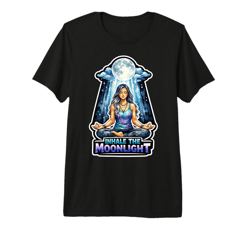 Moon Meditation Lunar Mindfulness T-Shirt - Aesthetic Graphic Unisex - T-Shirt, Sweatshirt, Hoodie