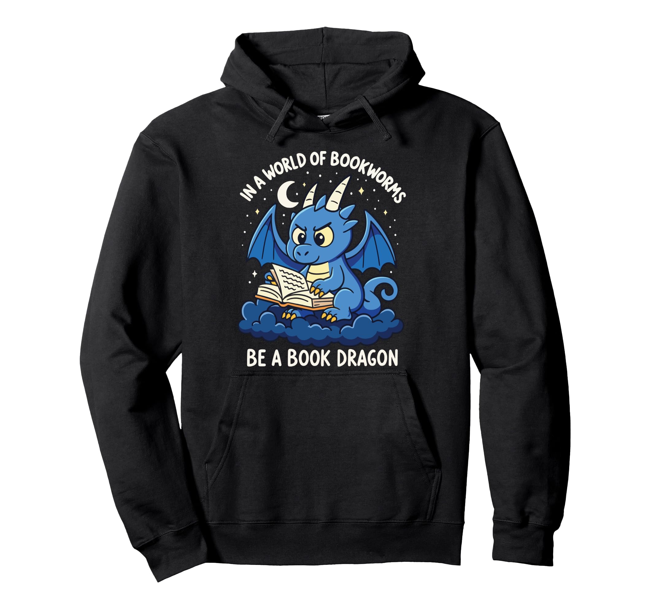 World Bookworms Be Book Dragon Hoodie - Streetwear Style Unisex - T-Shirt, Sweatshirt, Hoodie