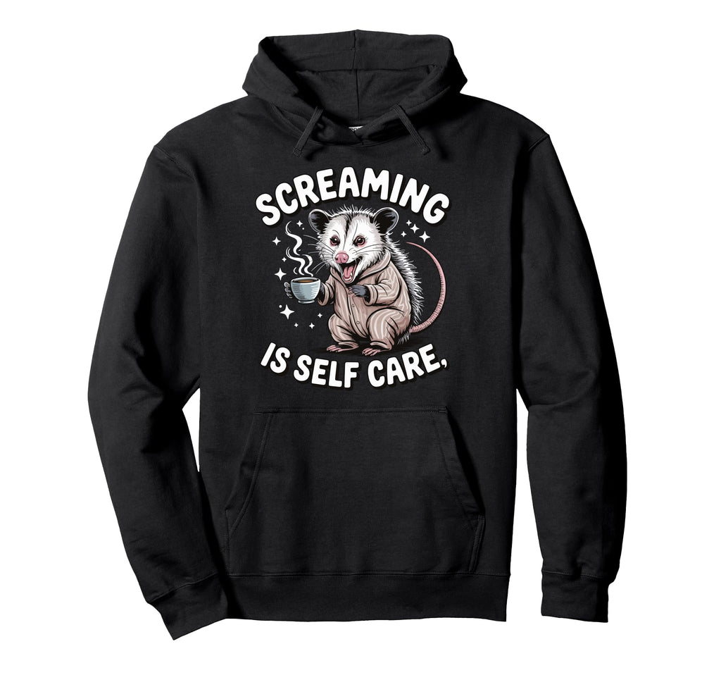 Opossum Therapeutic Screaming Stress T-Shirt - Streetwear Style Unisex - T-Shirt, Sweatshirt, Hoodie