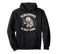 Opossum Therapeutic Screaming Stress T-Shirt - Streetwear Style Unisex - T-Shirt, Sweatshirt, Hoodie