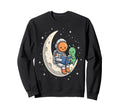 Funny Astronaut Reading Book To Sweatshirt - Fun Novelty Design Men Women - T-Shirt, Sweatshirt, Hoodie