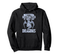 Book Nerd Easily Distracted Books Dragon Hoodie - Unique Graphic for Adults - T-Shirt, Sweatshirt, Hoodie