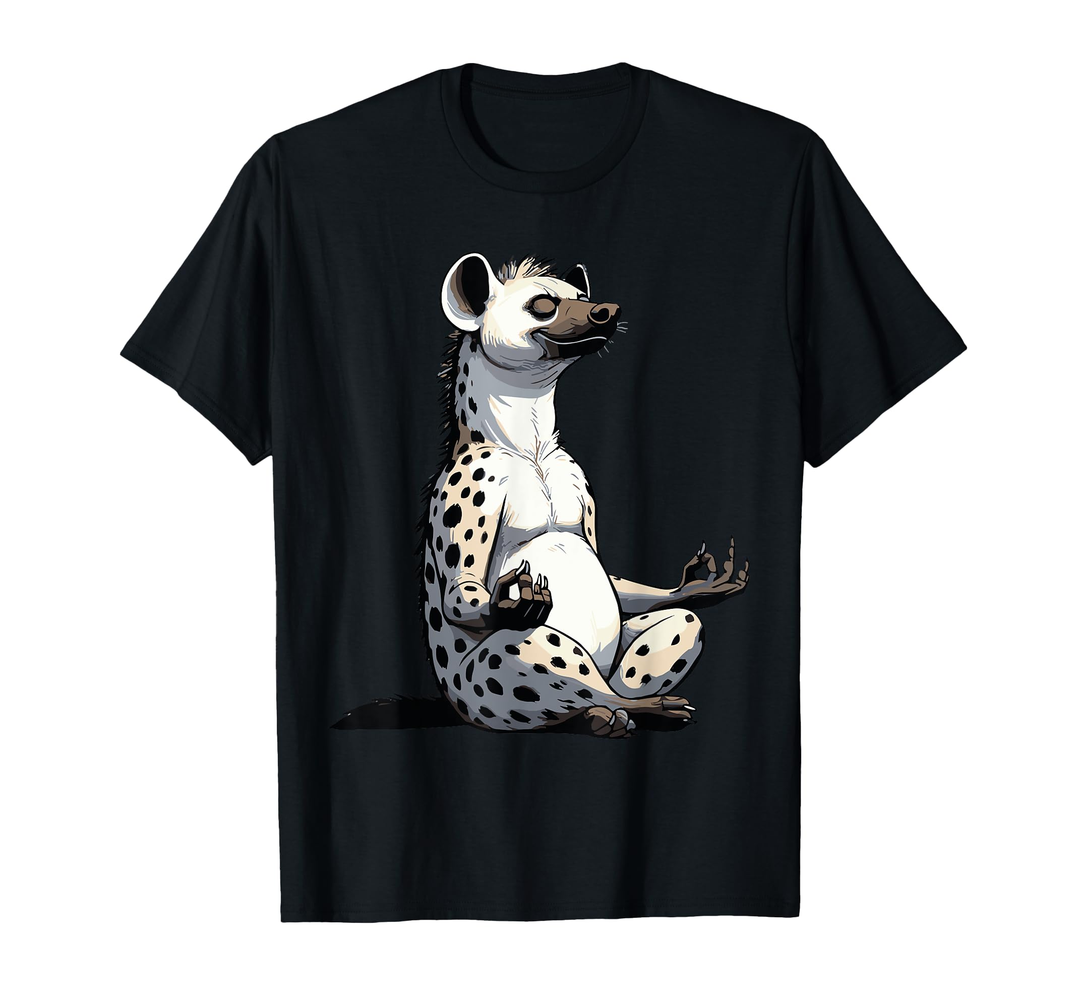 Meditation Hyena Yoga Pose Relaxing T-Shirt - Casual Everyday Wear Unisex - T-Shirt, Sweatshirt, Hoodie
