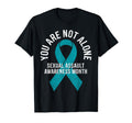 You Are Not Alone Sexual Assault T-Shirt - Unique Graphic for Adults - T-Shirt, Sweatshirt, Hoodie