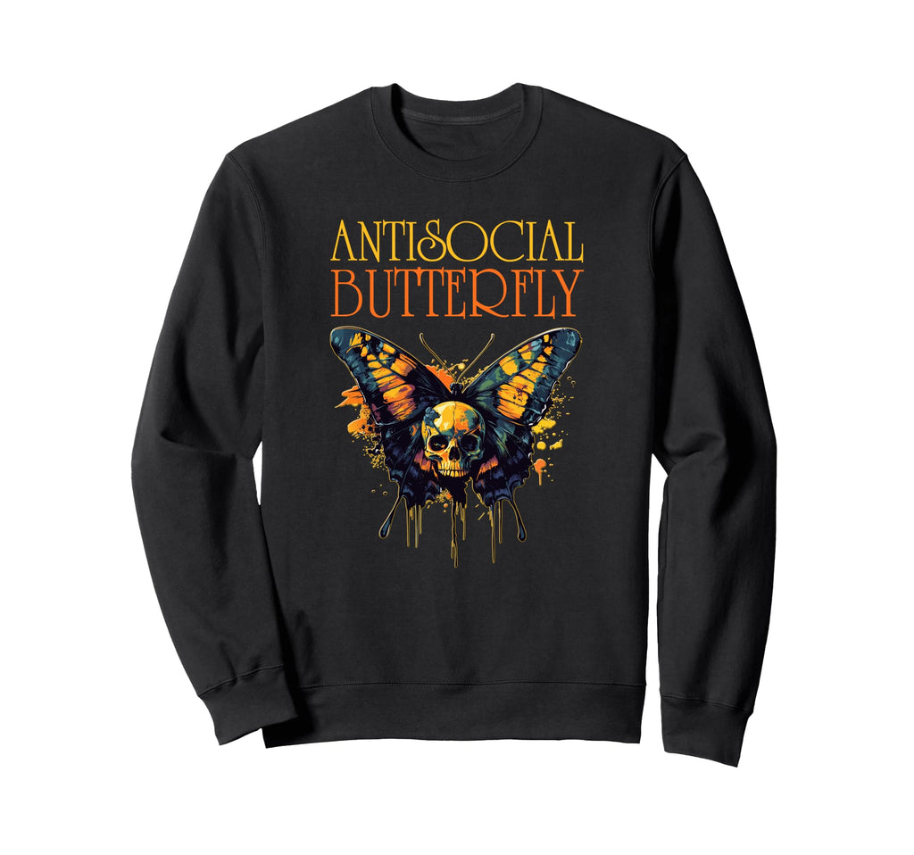 Antisocial Butterfly Gift T-Shirt - Trendy Graphic Unisex - T-Shirt, Sweatshirt, Hoodie