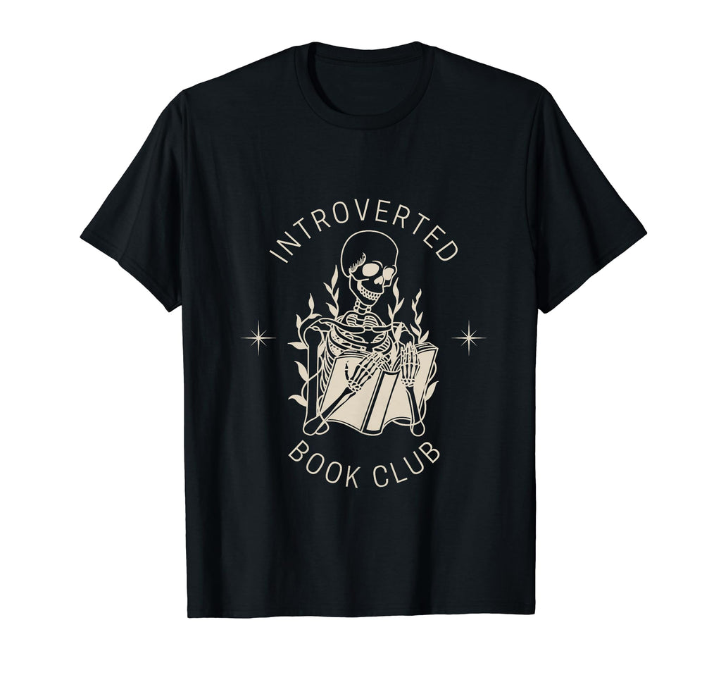 Introverted Book Club Social Club T-Shirt - Custom Art Print for Adults - T-Shirt, Sweatshirt, Hoodie