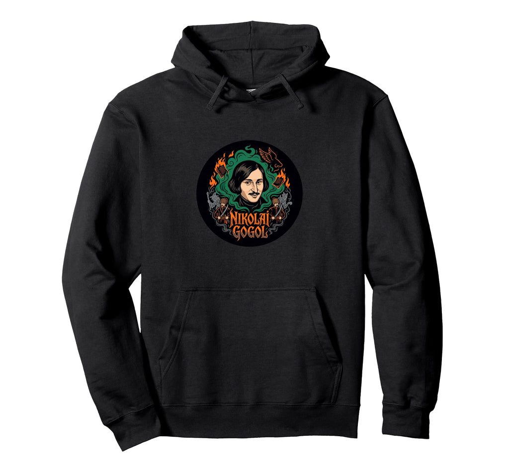 Nikolai Gogol Portrait Mystical Satirical Hoodie - Novelty Apparel Unisex - T-Shirt, Sweatshirt, Hoodie