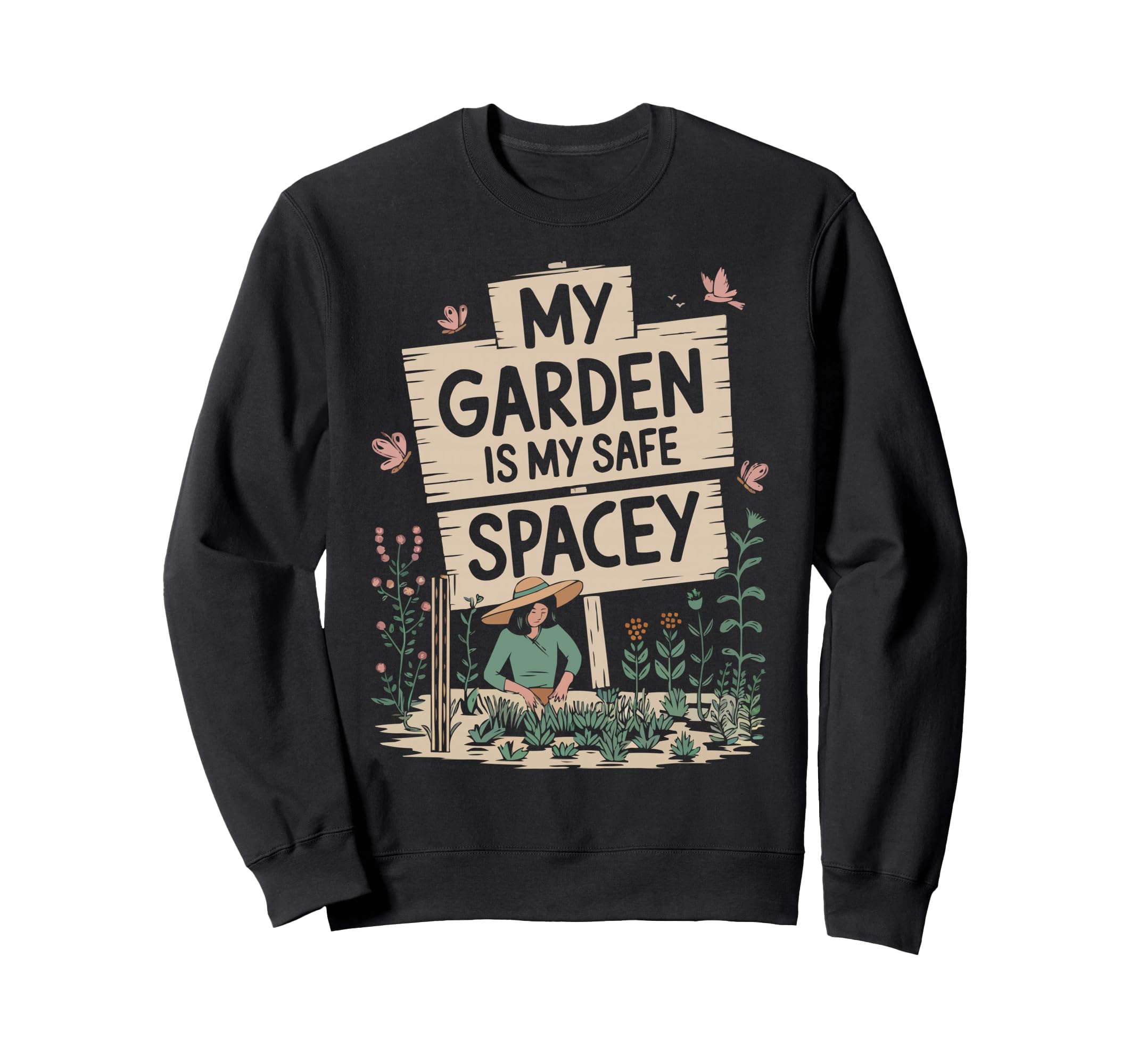 Introvert Gardener Shyness Garden Sweatshirt - Aesthetic Graphic Unisex - T-Shirt, Sweatshirt, Hoodie