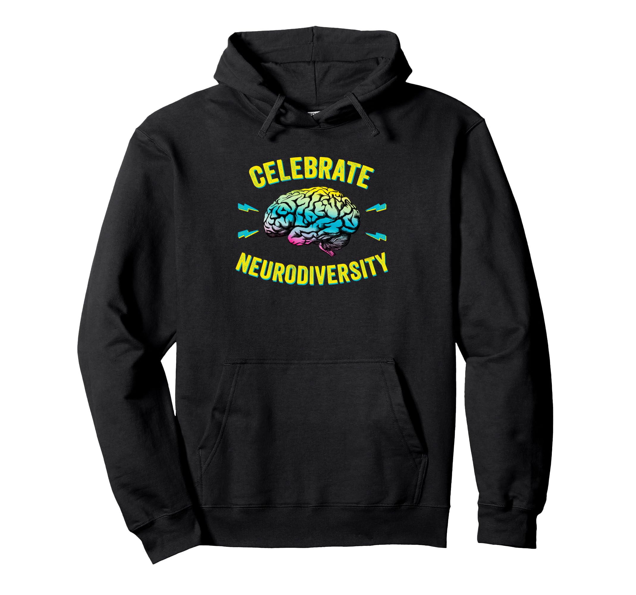 Celebrate Neurodiversity Autism Adhd Hoodie - Unique Graphic for Adults - T-Shirt, Sweatshirt, Hoodie