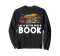 Funny Bookworm Art Book Reading Sweatshirt - Fun Novelty Design Unisex - T-Shirt, Sweatshirt, Hoodie