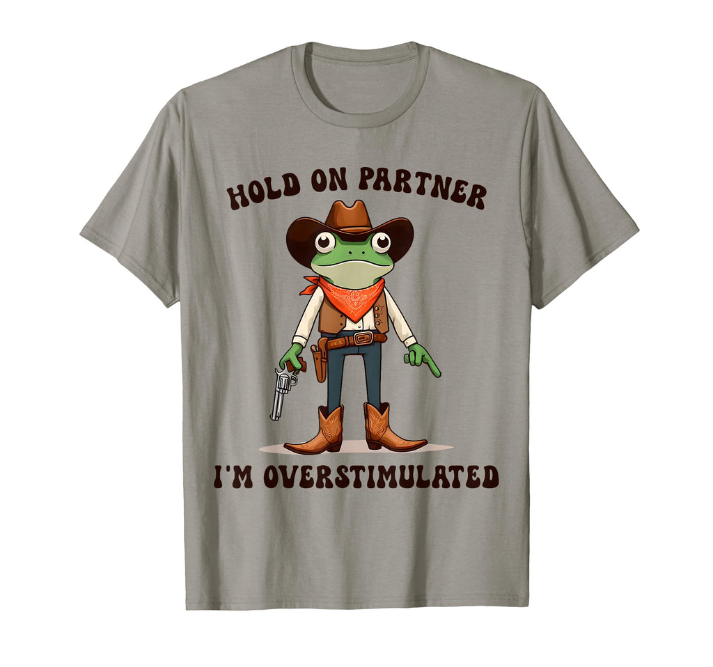 Frog Cowboy Hold Partner Im T-Shirt - Graphic Print Men Women - T-Shirt, Sweatshirt, Hoodie