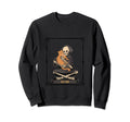 Skeleton Self Care Cuddling Cat Sweatshirt - Minimalist Print Unisex - T-Shirt, Sweatshirt, Hoodie
