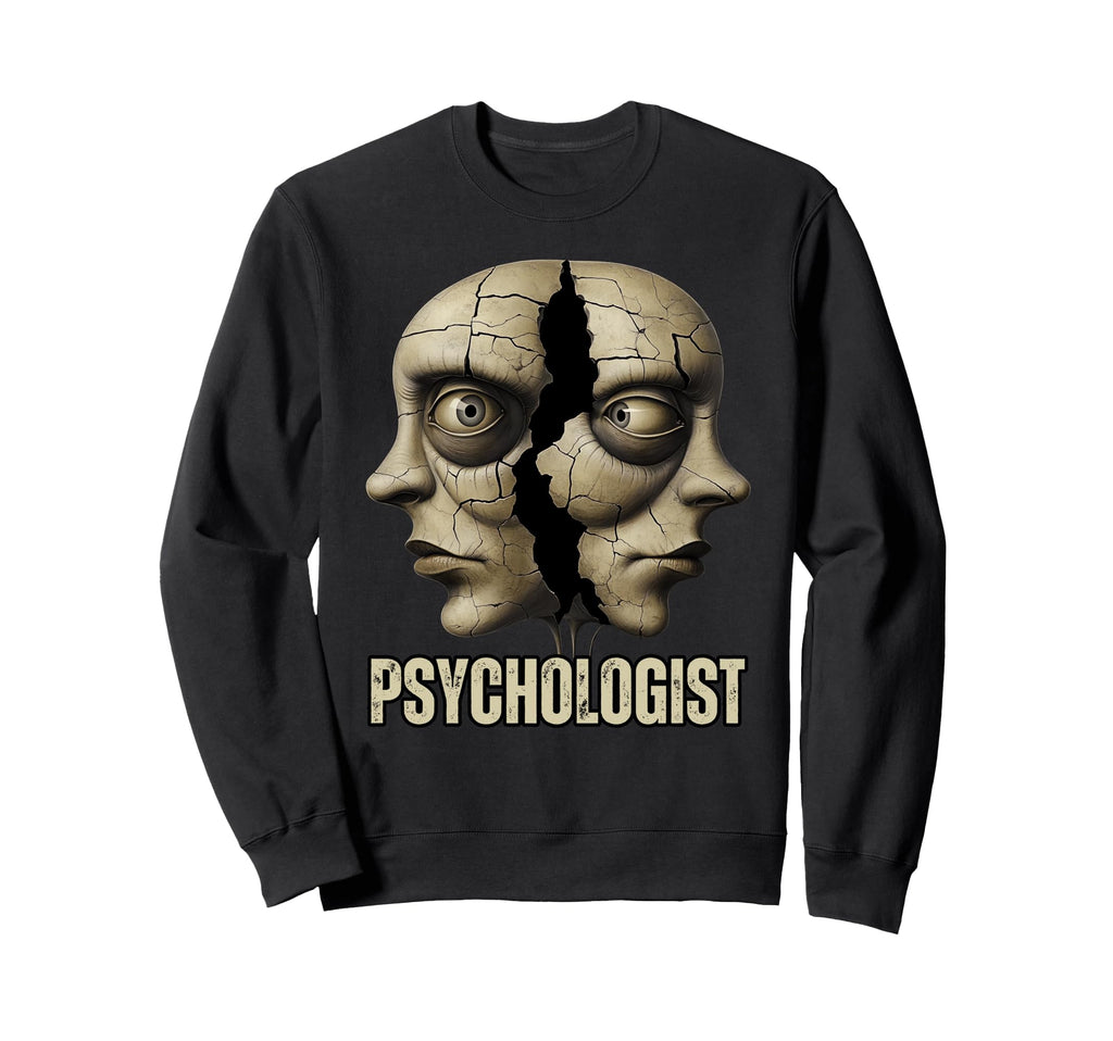 Unique Psychologist Faces Mental Sweatshirt - Aesthetic Graphic Men Women - T-Shirt, Sweatshirt, Hoodie