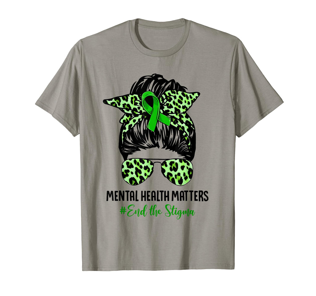 End Stigma Mental Health Matters Messy T-Shirt - Graphic Print for Adults - T-Shirt, Sweatshirt, Hoodie