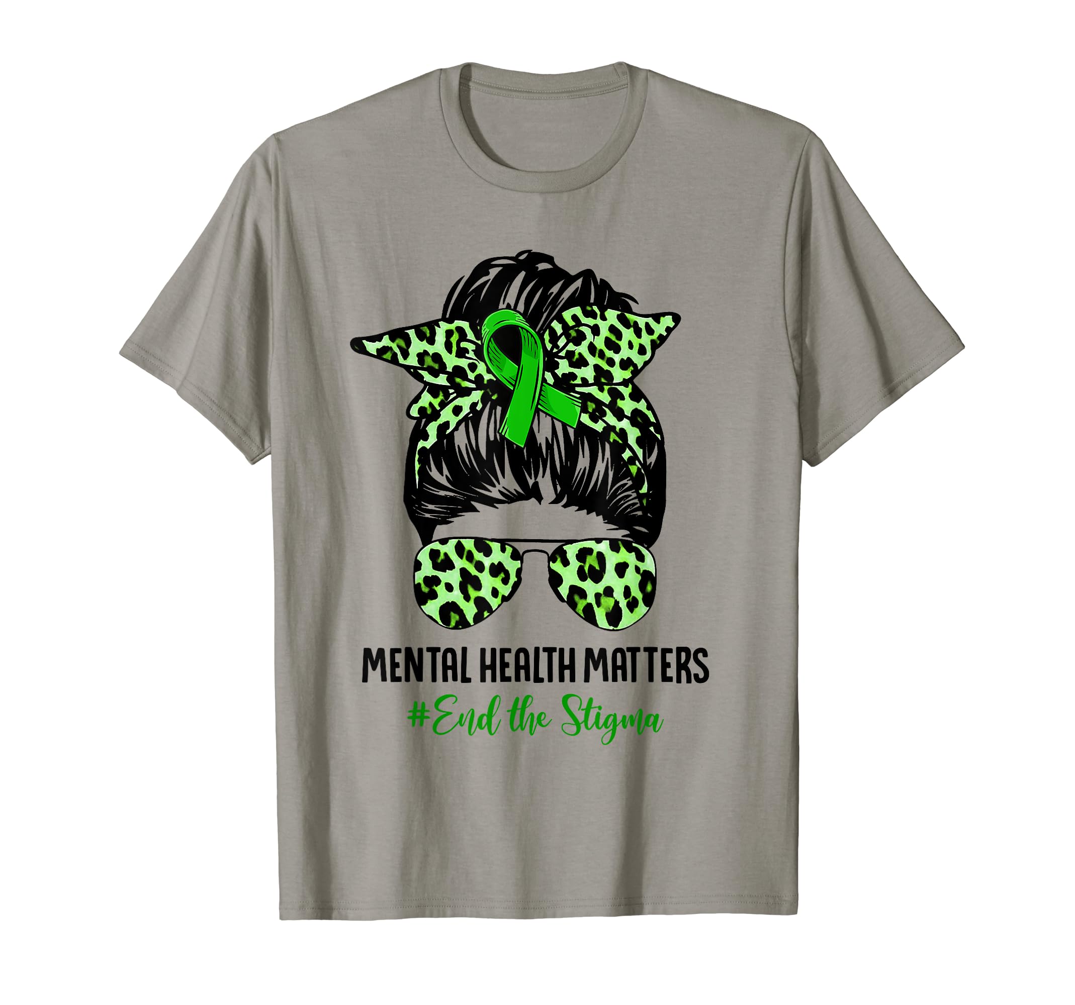 End Stigma Mental Health Matters Messy T-Shirt - Graphic Print for Adults - T-Shirt, Sweatshirt, Hoodie