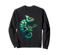 Meditation Chameleon Yoga Pose Sweatshirt - Graphic Print Men Women - T-Shirt, Sweatshirt, Hoodie